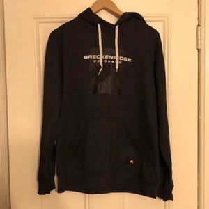 Large Men’s Breckenridge Colorado Gray Hoodie